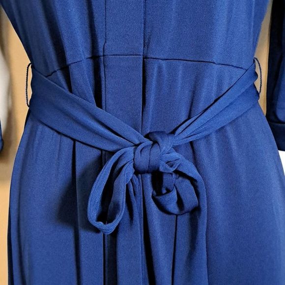 Alfani Tie Waist Shirt dress Navy Small - Picture 5 of 11